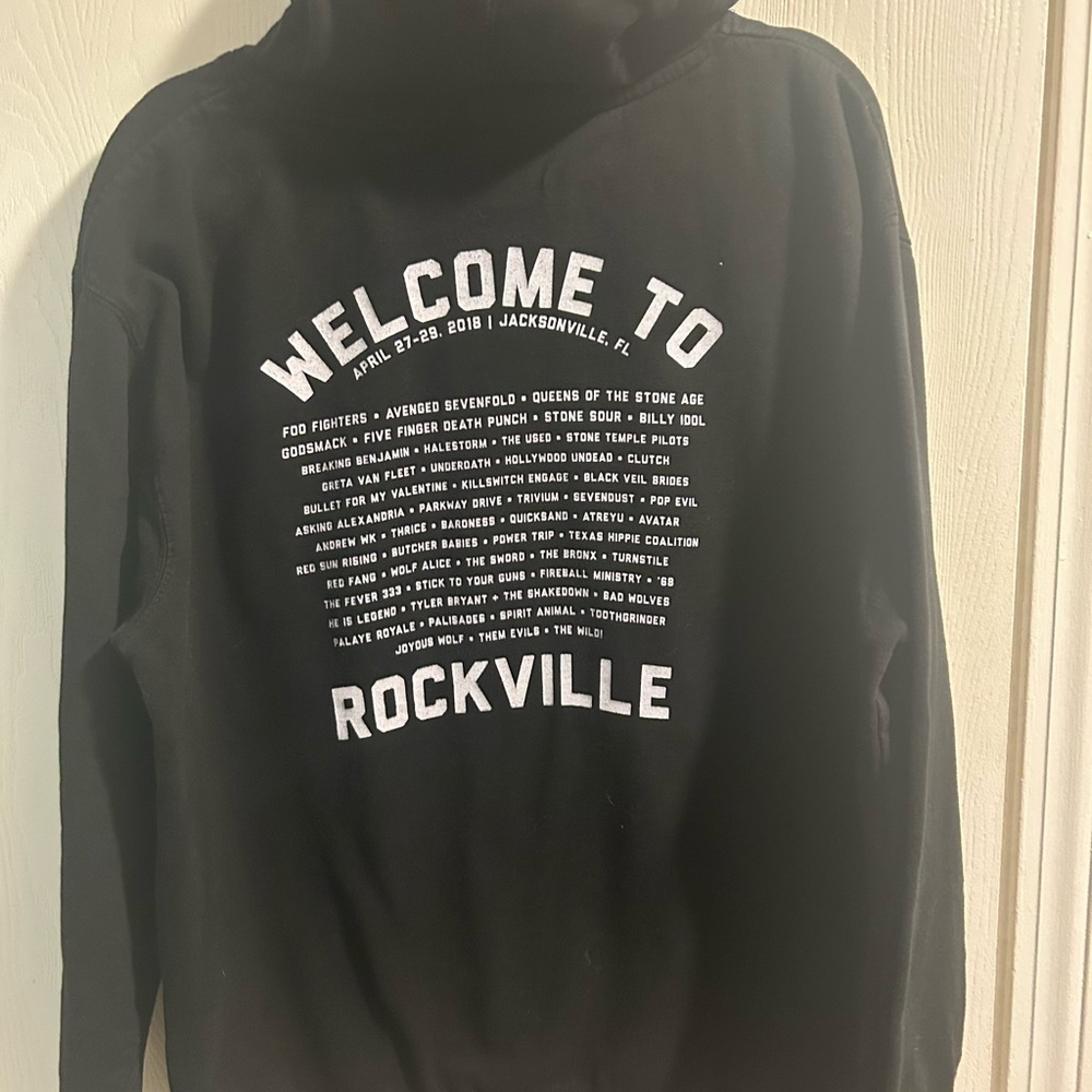 Black 'Welcome to Rockville' Hoodie - Picture 2 of 3
